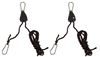 cargo carrier carabiners erickson tie-down ropes w/ ratchet and carabiner hooks - 1/8 inch x 6' 75 lbs qty 2