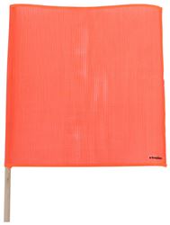 Erickson Mesh Safety Flag w/ Dowel Rod - 18" Long x 18" Wide - Fluorescent Orange