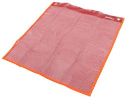 Erickson Mesh Safety Flag w/ Grommets - 18" Long x 18" Wide - Fluorescent Red