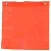 roadside emergency erickson mesh safety flag w/ grommets - 18 inch long x wide fluorescent orange