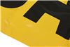 roadside emergency erickson oversize load/wide load banner w/ grommets - 84 inch long x 18 wide yellow