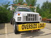 0  roadside emergency oversize load sign erickson load/wide banner w/ grommets - 84 inch long x 18 wide yellow