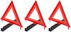 roadside emergency winter warning triangles - dot approved 17-1/2 inch wide x 17-1/8 tall 3 pieces
