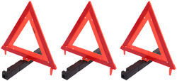 Erickson Emergency Warning Triangles with Reflectors - 15-3/4" Tall - Qty 3 - EM05310