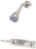 indoor shower heads valves empire faucets valve and head - dual teacup handle brushed nickel