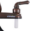 kitchen faucet gooseneck spout empire faucets rv w/ pull-down - dual teacup handle oil rubbed bronze