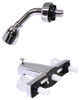 bathtub indoor shower empire faucets rv tub faucet and head - dual knob handle chrome