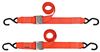 Erickson Cam Buckle Tie-Down Straps w/ S-Hooks - 2" x 8' - 733 lbs - Qty 2 2 Straps EM34409