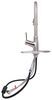 kitchen faucet gooseneck spout empire faucets hybrid rv w/ pull-down - single lever handle brushed nickel