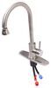 kitchen faucet single handle empire faucets rv - lever brushed nickel