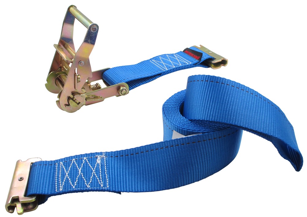 Erickson 59139 Blue 2-Inch x 16-Inch Ratcheting E-Track Logistic Strap