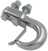 steel erickson bolt-on tow hook with keeper - chrome 10 000 lbs