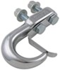 standard tow hook erickson bolt-on with keeper - chrome 10 000 lbs