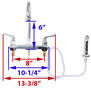 kitchen faucet standard sink dimensions