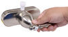 indoor shower empire faucets rv valve w/ vacuum breaker - single teacup handle brushed nickel