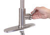 kitchen faucet standard sink empire faucets rv w/ pull-down spout - single lever handle brushed nickel