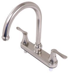 Empire Faucets RV Kitchen Faucet - Dual Lever Handle - Brushed Nickel - EM65FR