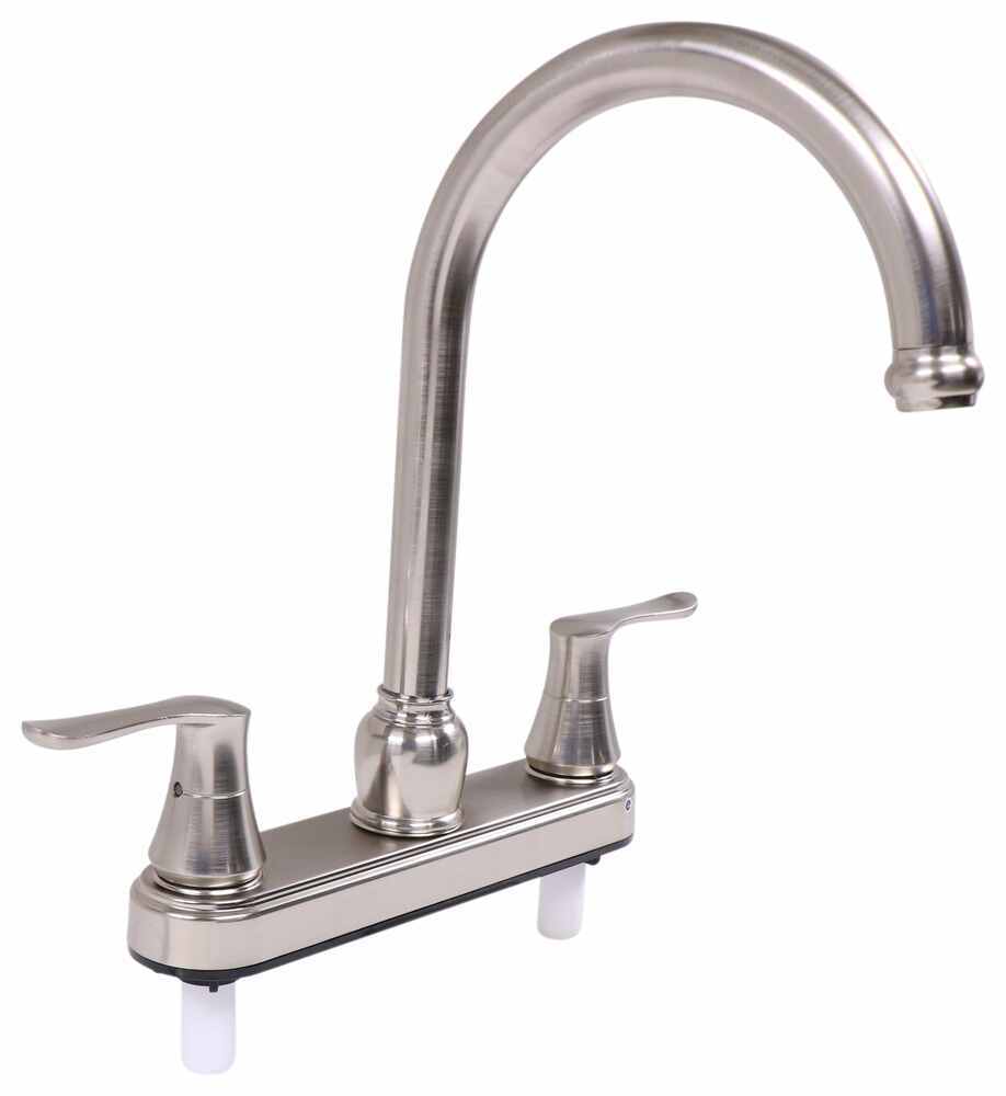 Empire Faucets RV Kitchen Faucet - Dual Lever Handle - Brushed Nickel ...
