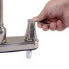 kitchen faucet gooseneck spout empire faucets rv - dual lever handle brushed nickel