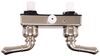indoor shower outdoor valves empire faucets rv valve w/ vacuum breaker - dual teacup handle brushed nickel