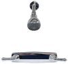 indoor shower empire faucets valve and head - dual teacup handle chrome