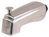 bathtub indoor shower faucets heads valves empire rv tub faucet and head w/ temp control - single teacup handle brushed nickel