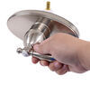 bathtub indoor shower empire faucets rv tub faucet and head w/ temp control - single teacup handle brushed nickel