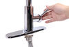 kitchen faucet gooseneck spout empire faucets rv w/ pull-down - single lever handle chrome