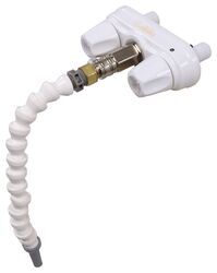 Empire Faucets Quick Connect Shower Valve and Flexible Spout for Exterior RV Showers - White - EM74JR