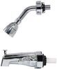bathtub indoor shower empire faucets rv tub faucet and head - dual teacup handle chrome