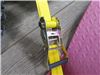 0  flatbed trailer truck bed 1-1/8 - 2 inch wide erickson ratchet tie-down straps w flat hooks x 27' 3 300 lbs qty