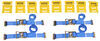 erickson atv-utv tie downs 6 - 10 feet long atv e-track tie-down kit w/ ratchet straps and wheel chocks 1 500 lbs 4 set