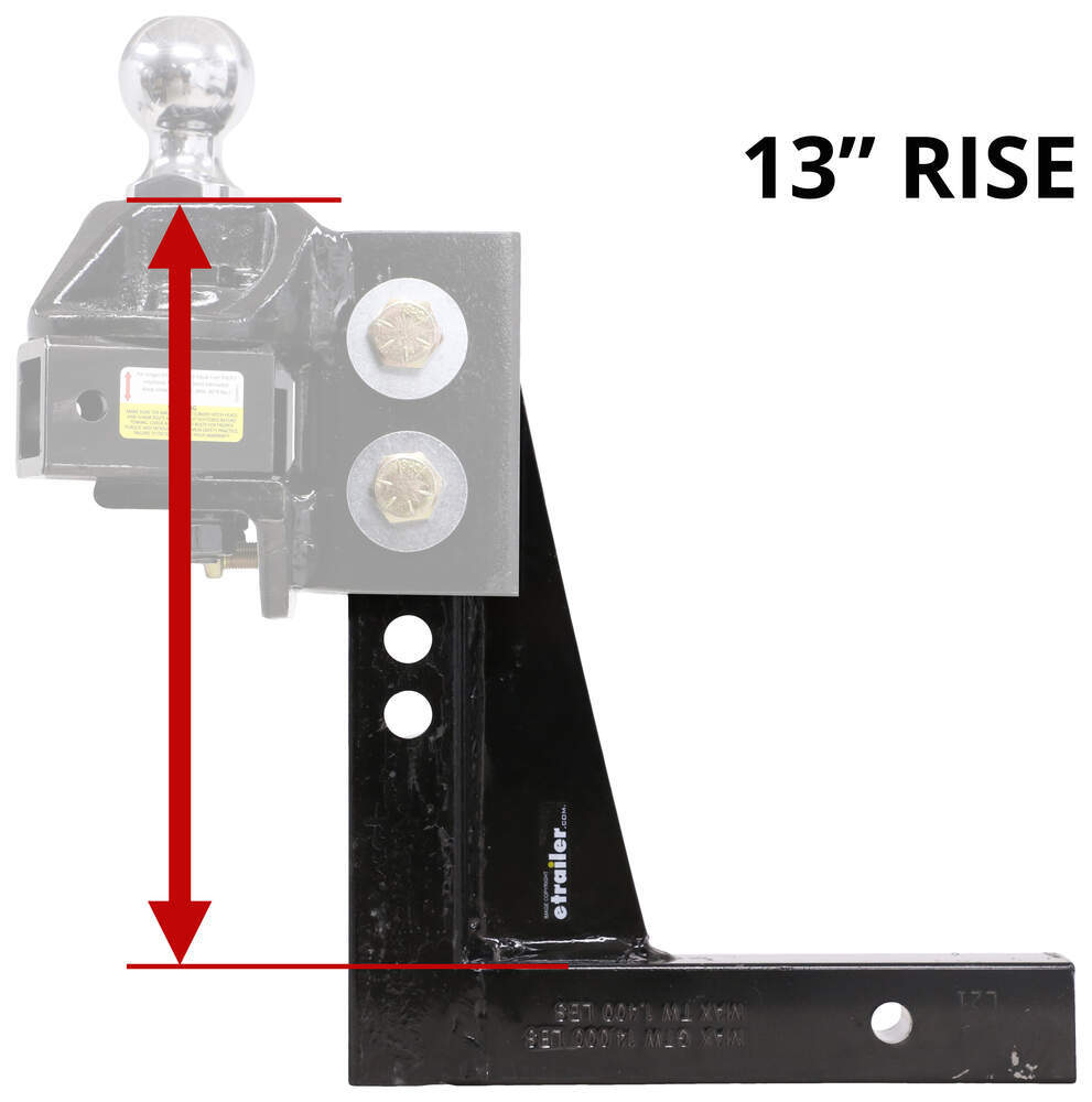 2 1/2 Shank in Different Rise and Drops, Equal-i-zer® Hitch, Sway  Control & Weight Distribution Hitch