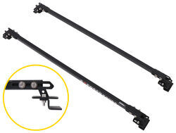 Exposed Racks Roof Rack - Raised Side Rails - Square Bars - Steel - Black - 2 Bars