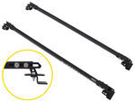 Exposed Racks Roof Rack - Raised Side Rails - Square Bars - Steel - Black - 2 Bars