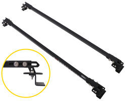 Exposed Racks Roof Rack - Raised Side Rails - Square Bars - Steel - Black - 2 Bars
