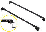 Exposed Racks Roof Rack - Raised Side Rails - Square Bars - Steel - Black - 2 Bars