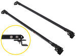 Exposed Racks Roof Rack - Raised Side Rails - Square Bars - Steel - Black - 2 Bars