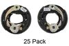 dealer pack electric trailer brakes - 7 inch left/right hand assemblies 2 000 lbs 25 pairs