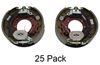 dealer pack electric brakes w/ dust shields - self-adjusting 12-1/4 inch left/right hand 10k 25 pairs