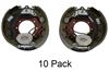 electric drum brakes 12-1/4 x 5 inch w/ dust shields - self-adjusting left/right hand 12k 10 pairs