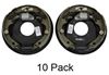 dealer pack hydraulic trailer brakes - uni-servo 10 inch left/right hand 3 500 lbs pairs