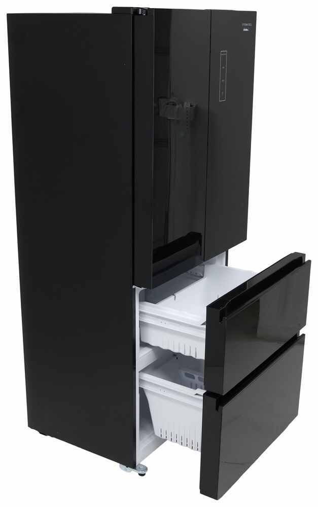 Everchill SRM-418CB 16.2 cu.ft. 110V 4-Door Refrigerator, French Black Doors