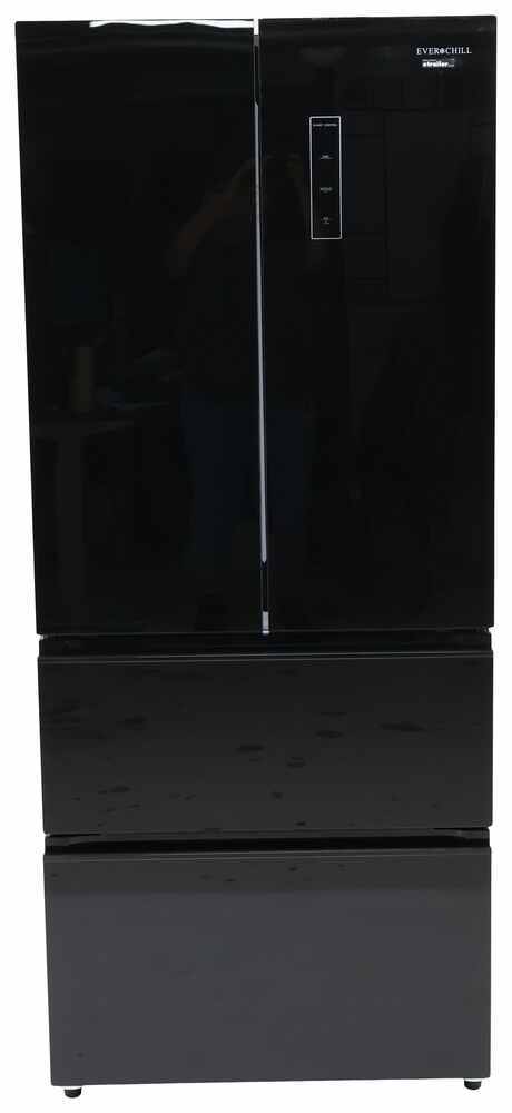 Everchill SRM-418CB 16.2 cu.ft. 110V 4-Door Refrigerator, French Black Doors