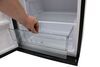 full fridge with freezer freestanding everchill rv refrigerator w/ - dual swing doors 10.7 cu ft 12v black glass front