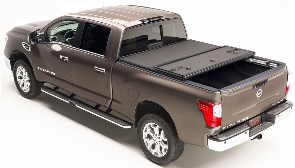 2019 Nissan Titan Extang Solid Fold 2.0 Hard Tonneau Cover - Folding ...