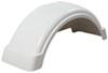 plastic for single-axle trailers fulton single axle trailer fender with top step - white 12 inch wheels qty 1