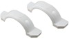 plastic for single-axle trailers fulton single axle trailer fenders with top and side steps - white 14 inch wheels qty 2