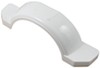 plastic for single-axle trailers fulton single axle trailer fender with top and side steps - white 14 inch wheels qty 1