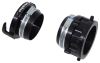 sewer adapters hose to valterra adapter w/ 3 inch bayonet and swivel lug fitting - black